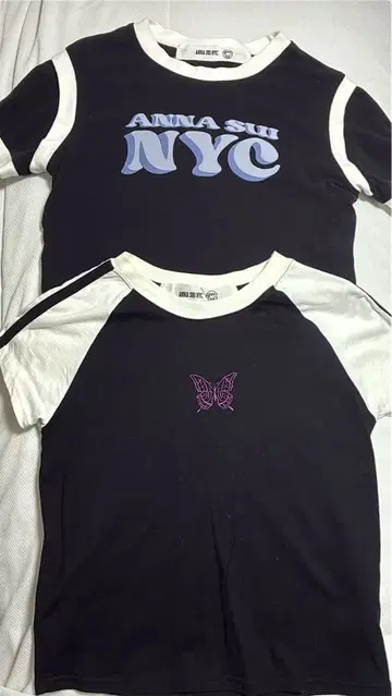 ANNA SUI NYC 티셔츠 2장 세트