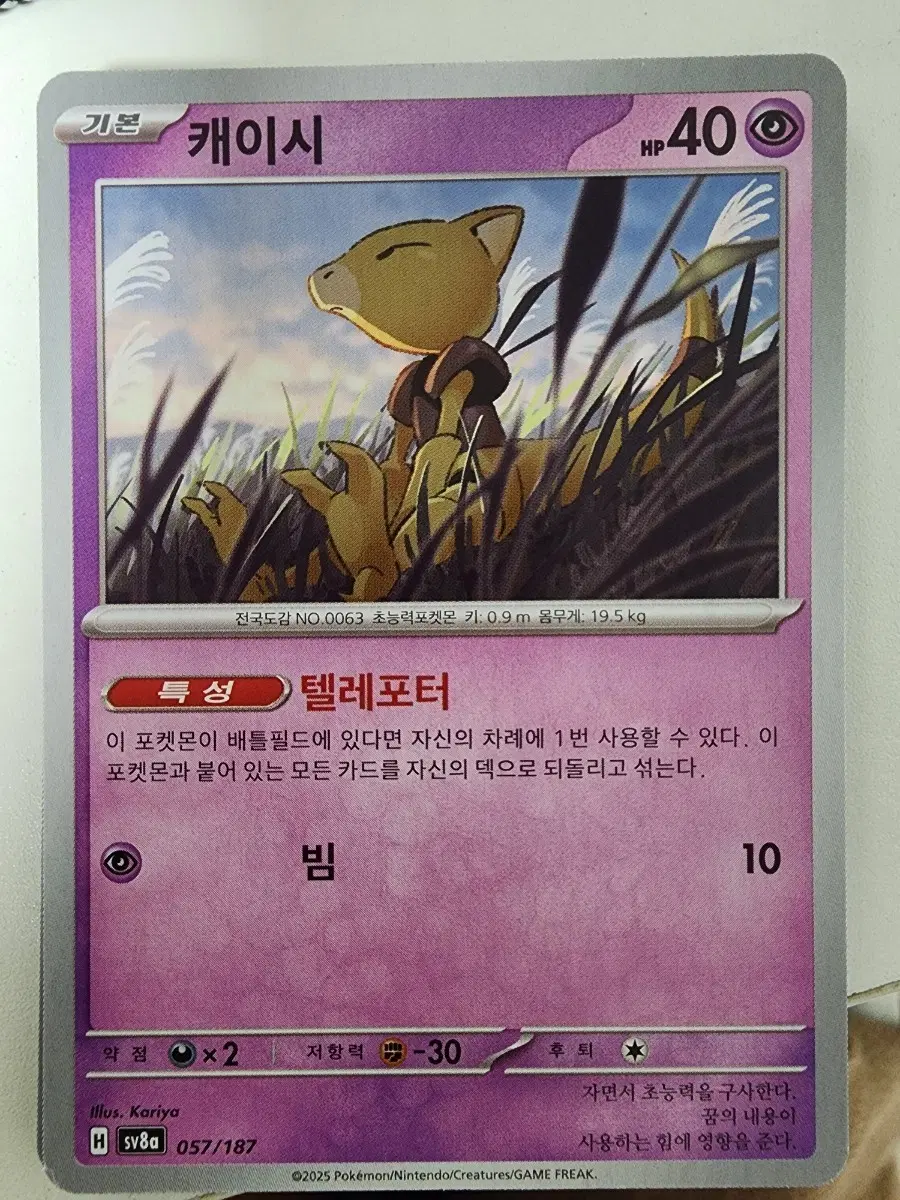 포켓몬카드 캐이시 057