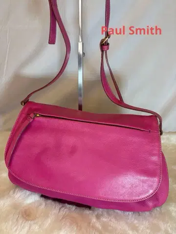 Paul Smith 핑크 가죽 숄더백
