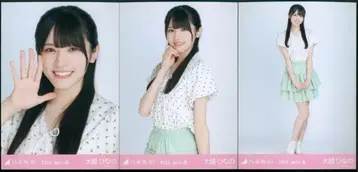 노기자카46 회장 한정판 브로마이드 오오코시 히나노 2025.July-III 프릴 미니 스커트 컴프