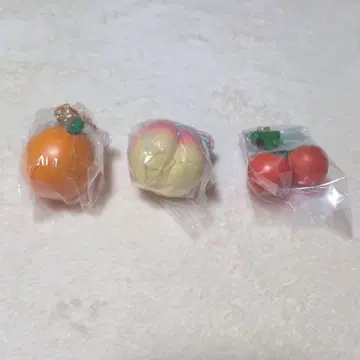 모여봐요 동물의 숲 후르츠 키링 3종 세트