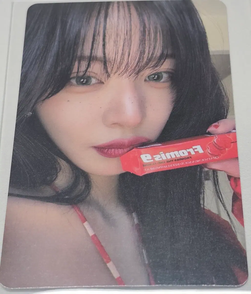 프로미스나인 glow me 채영 앨범 포카