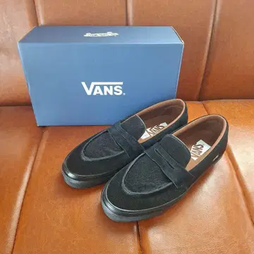 미사용 새상품 VANS LX 로퍼 53 블랙 25.5cm
