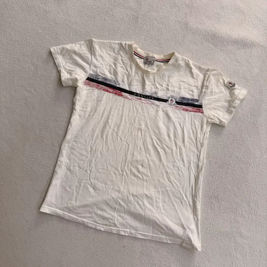 실측확인 빈티지 라인 반팔 티 0710T