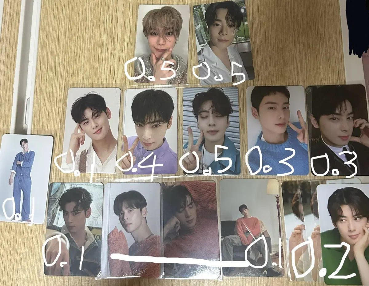 아스트로 문빈 차은우 포카 판매