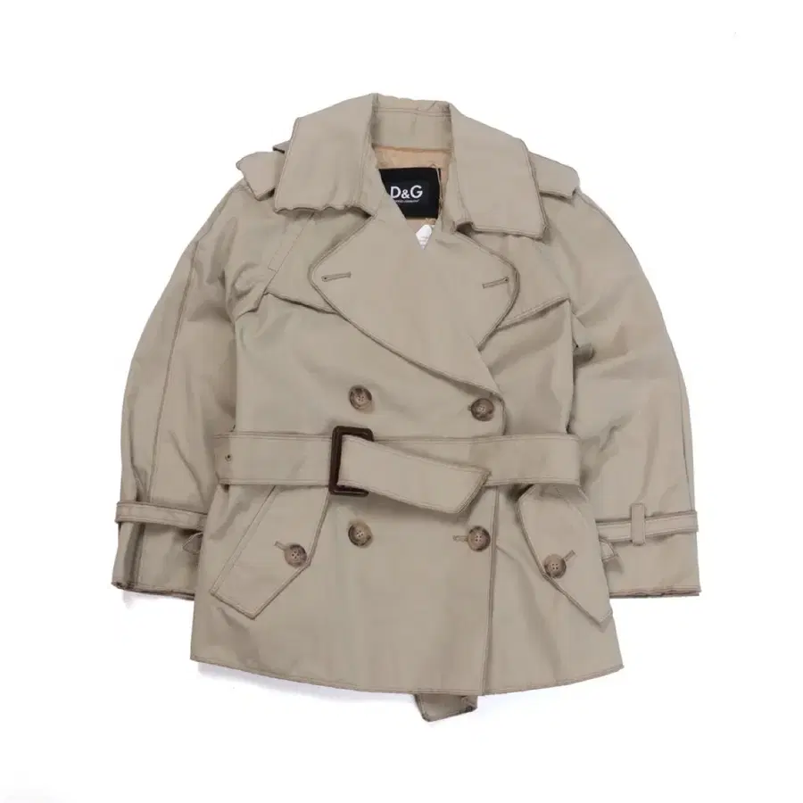 돌체앤가바나 Dolce & Gabbana Double Breasted Belted Half Coat