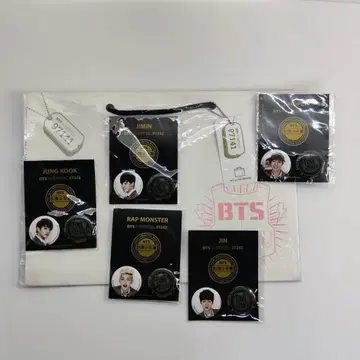 【公式・当時物タグ付き】BTS 2014 日本1stファンミーティング 限定 미개봉/초희귀] BTS 2014 Japan Fan Meeting Vol.1 BADGE 5종 세트 +