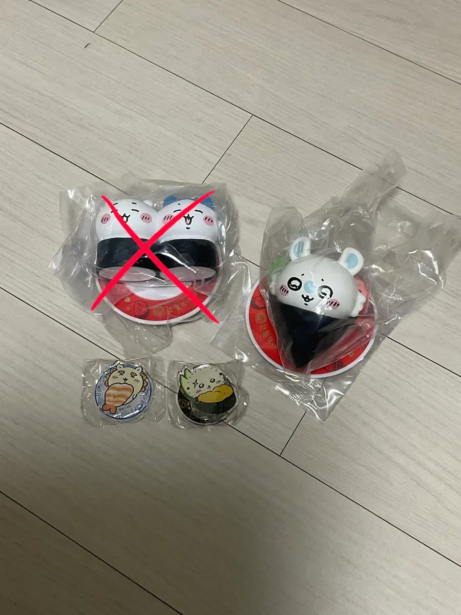 치이카와 먼작귀 스시 팝업 판매&교환 모몽가 치이하치 시사 랏코 모몽가 세트