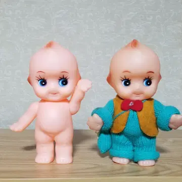 큐피 인형 2체 세트 소프트 비닐 레트로 인형 빈티지