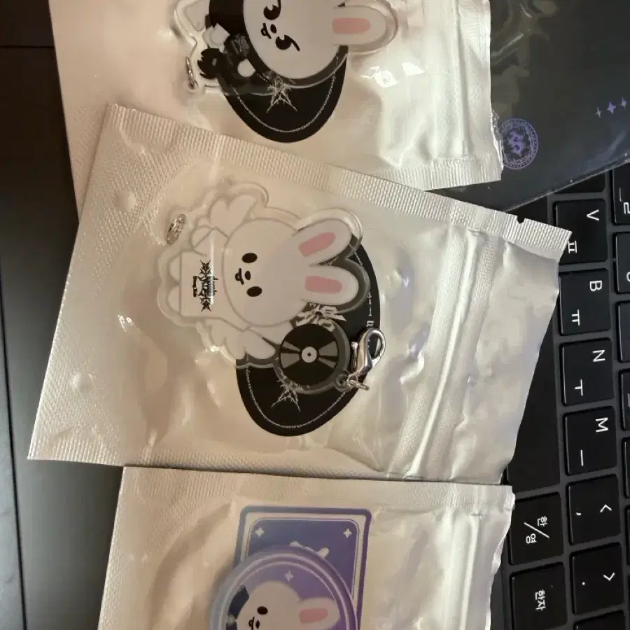 스키주 매직스쿨 시크릿 뱃지 ATE 댕글키링 리빗