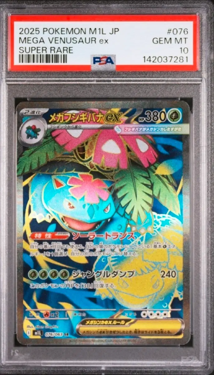 포켓몬카드 일판 메가이상해꽃 ex sr psa10