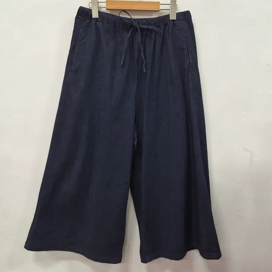 muji 청바지 와이드 팬츠 네이비