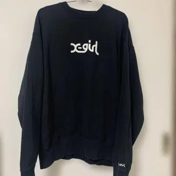 X-girl 맨투맨 블랙
