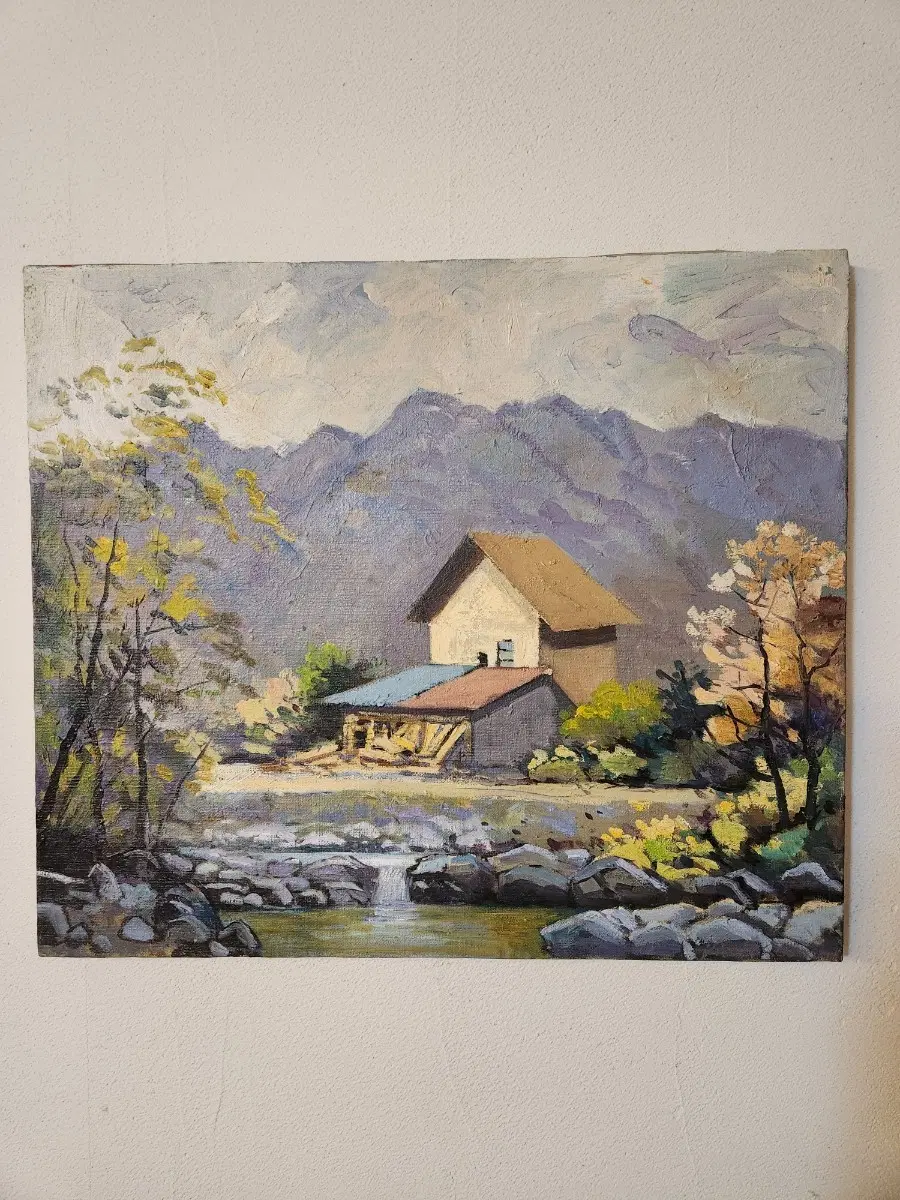 김수남 화백 추정 10호] 산울림과 물소리가 머무는  "우리집"
