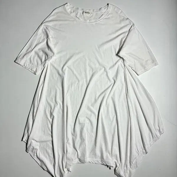 주카 ZUCCA 재팬 비대칭 헴라인 반팔 원피스 R2857