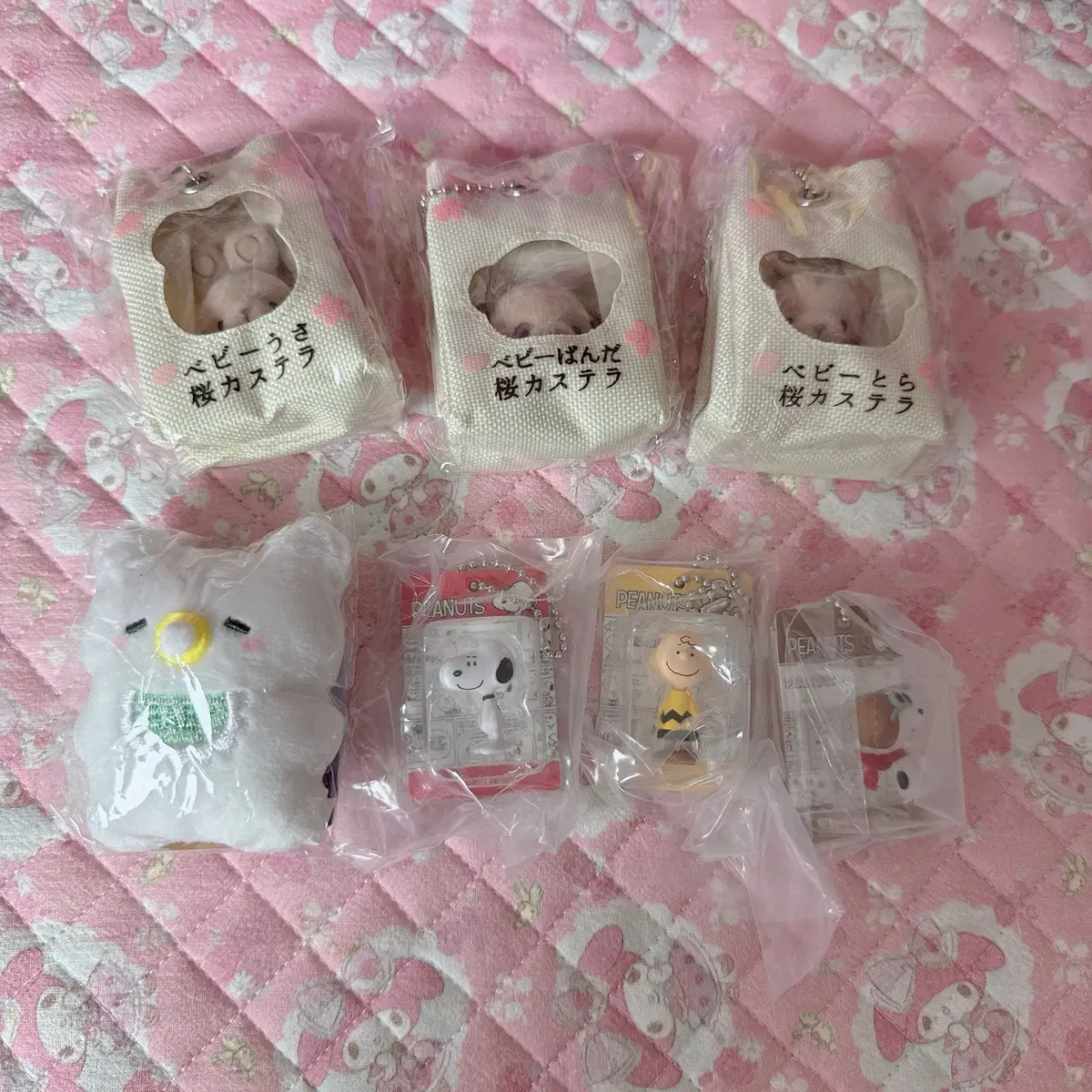 가챠 모음 동물 토끼 팬더 호랑이 곰 스누피