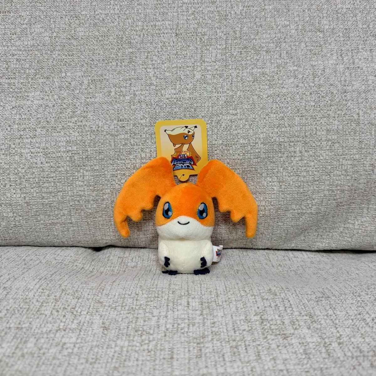 정품 디지몬 어드벤처 디지몬 파닥몬 봉제 키링 인형 10cm