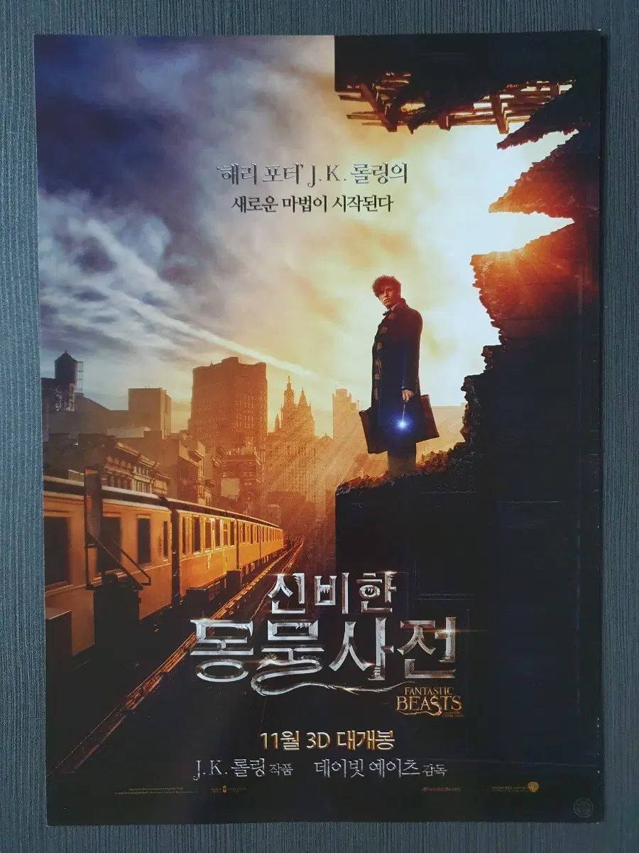 신비한 동물사전 영화 전단지 팜플렛 A4