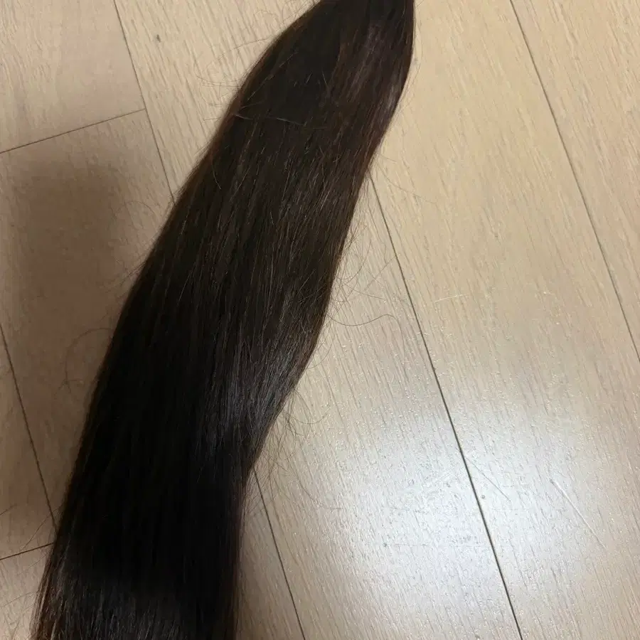 붙임머리20인치한팩(물빠진 갈색)