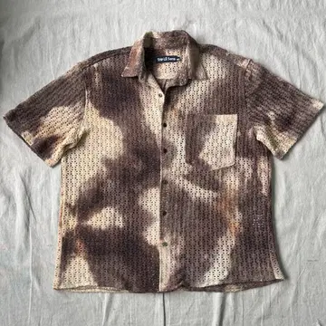트립르센스 펀칭 브라운 반팔 셔츠 XL