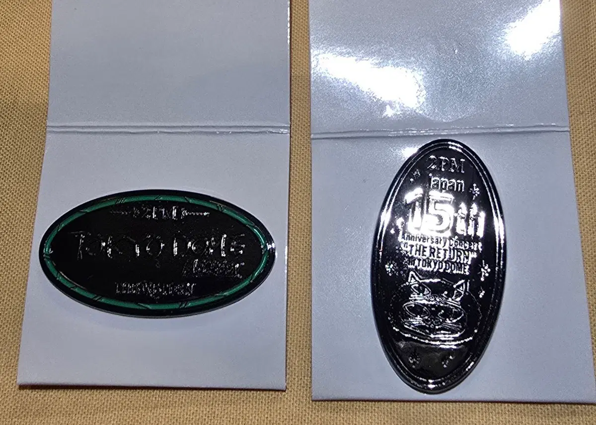 2pm 택연 희귀템 도쿄돔 더리턴 뱃지