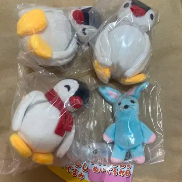 가챠가챠 PINGU 봉제 인형 토끼 봉제 인형 핑가 4세트