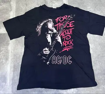 AC/DC 티셔츠 L 사이즈 For Those About To Rock