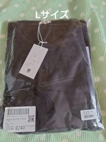 REFINED RIB STRETCH HENLEY TEE L 사이즈