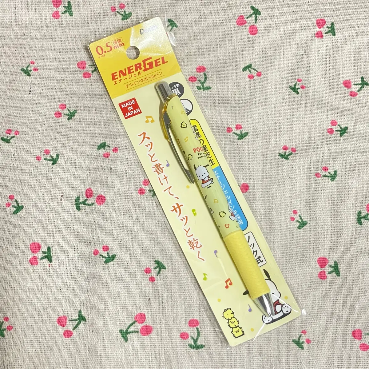 산리오 포차코 에너겔 0.5mm 겔 잉크볼펜