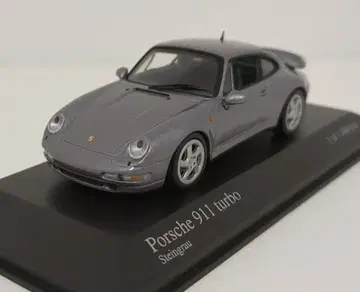 Paul's Model Art 1/43 MINICHAMPS Porsche 911 Turbo 1995 Gray Metallic 069207