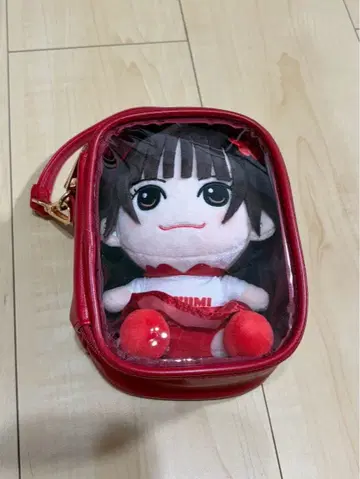 MAYUMI 봉제 인형 마스코트 클리어 백 포함