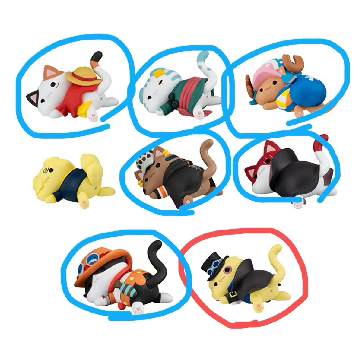 (교환/판매) 원피스 메가캣 냥피스냥 찰싹 사보 샹크스 로우