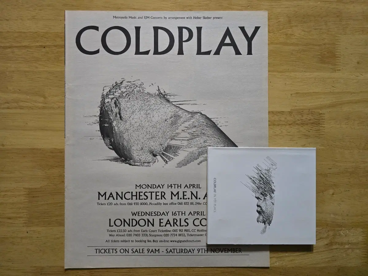 CD 음반 Coldplay 콜드플레이- In My Place