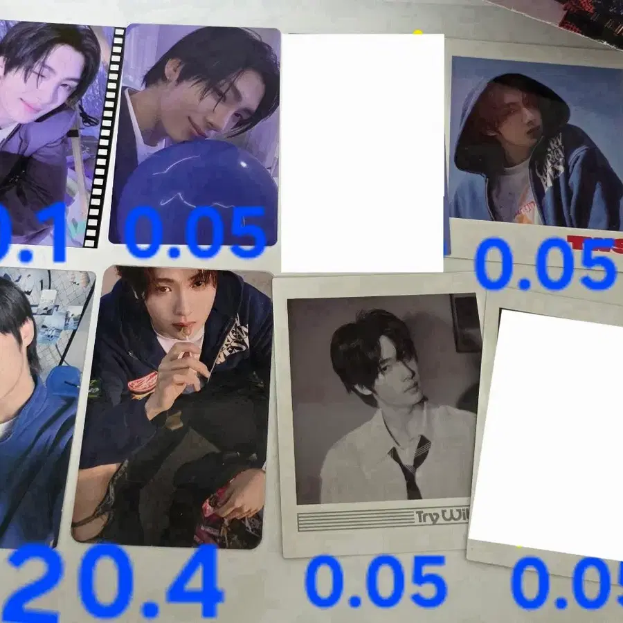 투어스 영재 포카(개당 가격 참고)