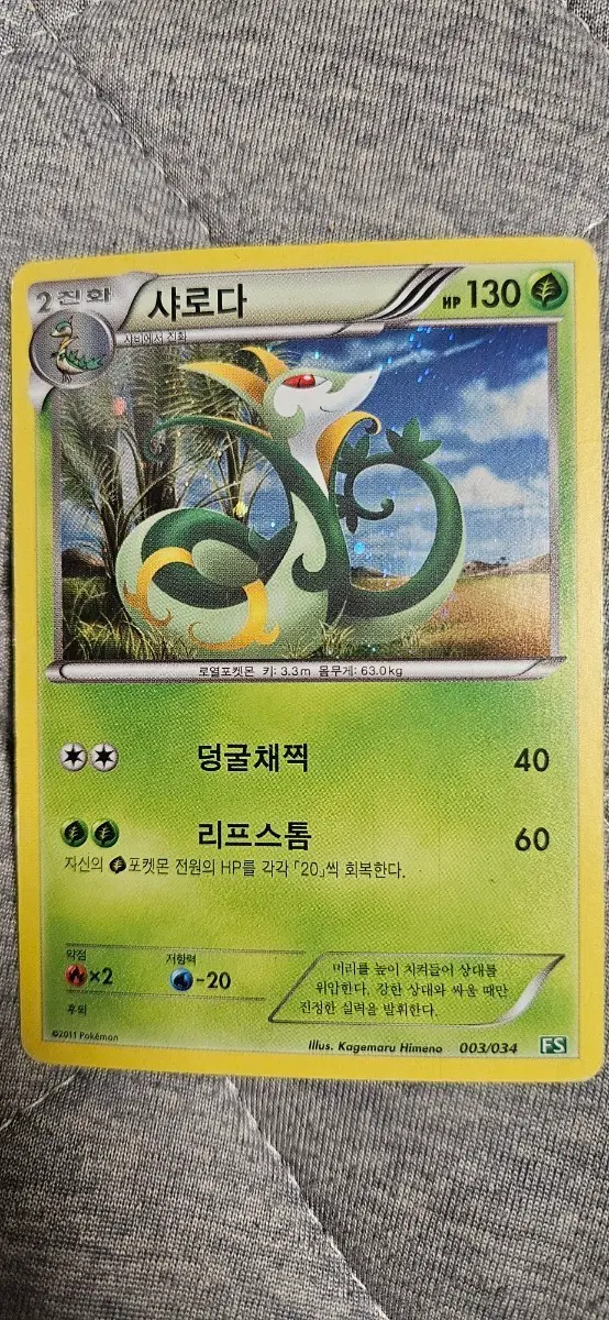 포켓몬 카드 샤로다+ 샤비(2011)