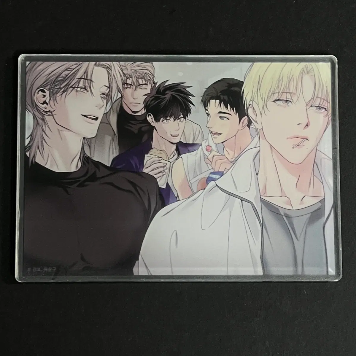 팀레진 걷지 않는 다리 백라이트 간이 축구장 아크릴 카드 줌인