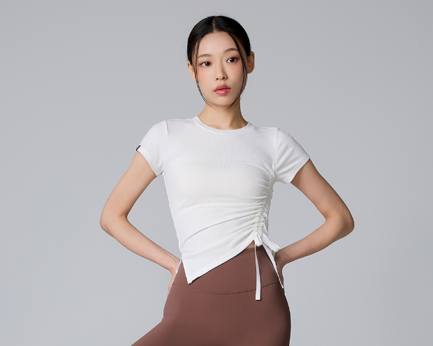 [구해요]젝시믹스 소프트 립 사이드 스트링 숏슬리브