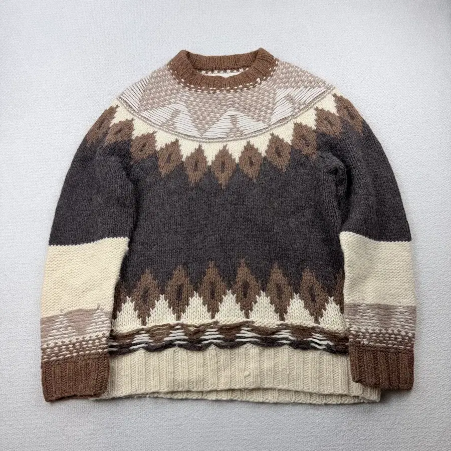 메종마르지엘라 h&m 노르딕 니트 스웨터