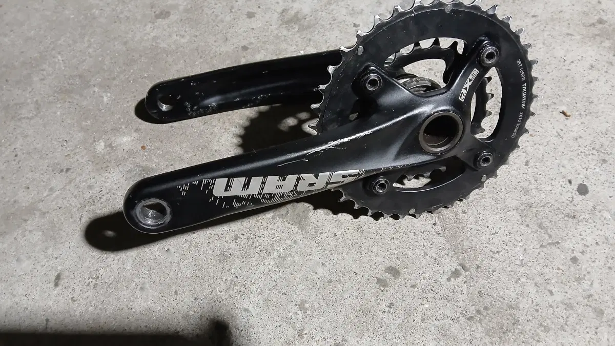 SRAM 자전거 크랭크 셋 블랙