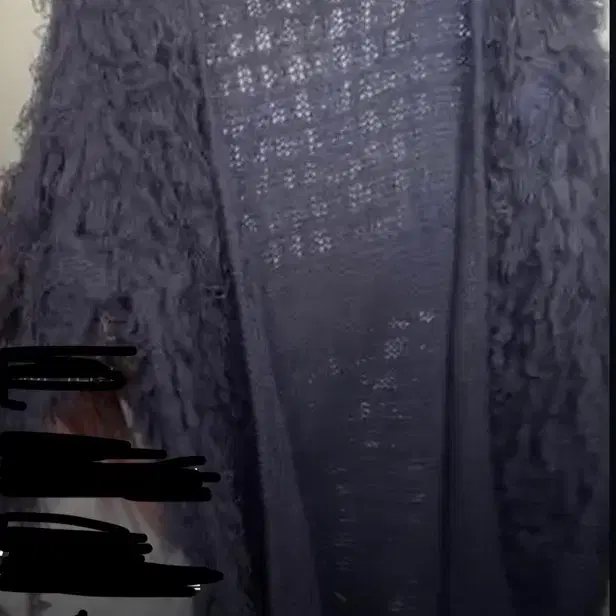 케토하우스 샤기 롱 가디건