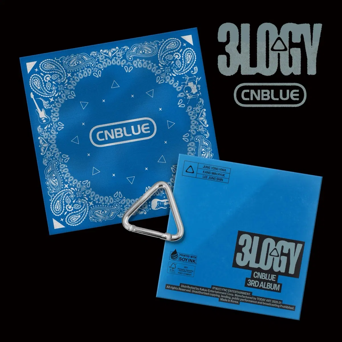 CNBLUE(씨엔블루) - 3RD ALBUM [3LOGY] (BANDANA VER .) *LIMITED EDITION*