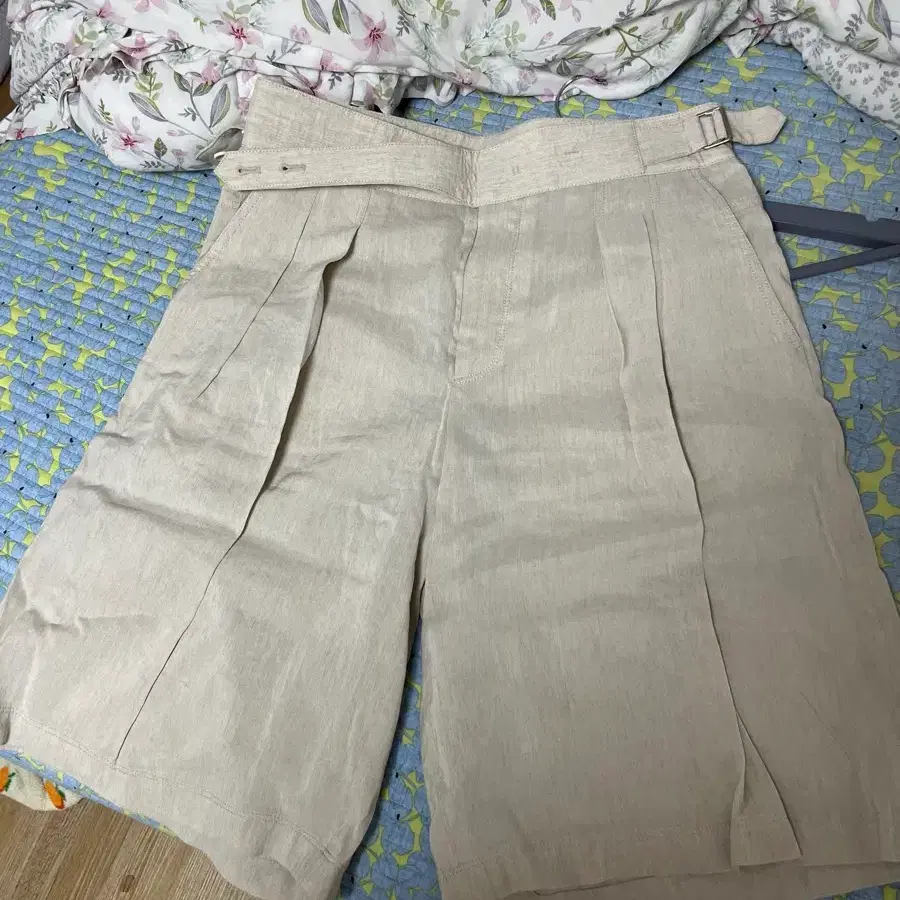 정가 29만원 송지오옴므 린넨 하프팬츠 반바지