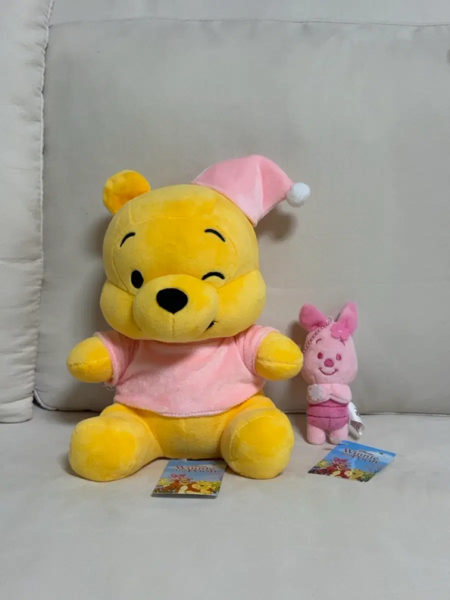 곰돌이 푸 파자마푸 인형 피글렛 키링 세트