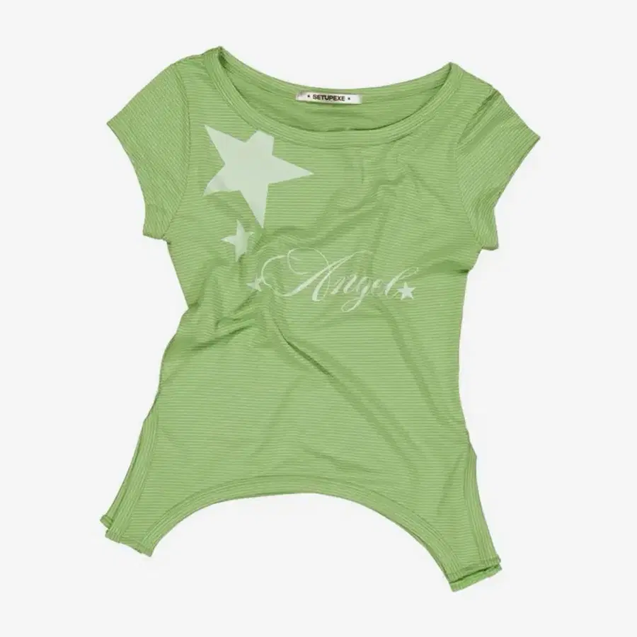 setupexe 셋업이엑스이 stripe angel top green