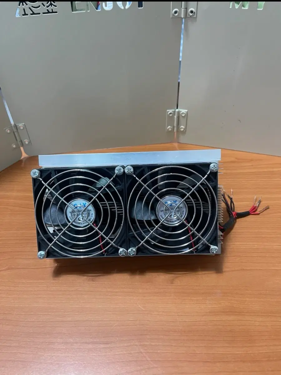 CJY 듀얼 팬 쿨러 DC12V 0.12A