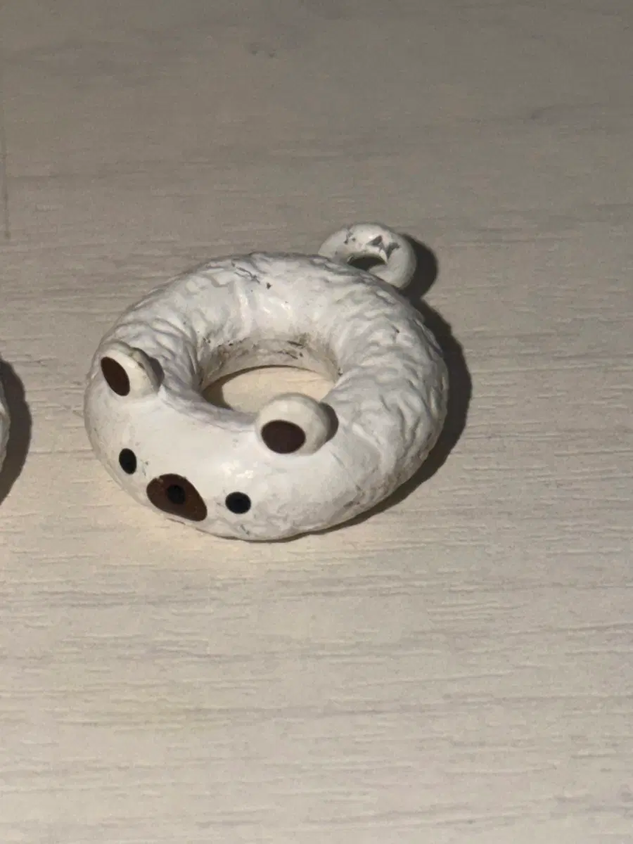 고전문구 도넛 키링 가챠 북극곰 연필 장식