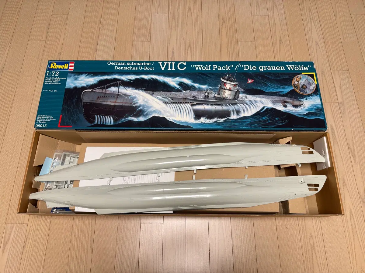 1:72 Revell 독일 유보트 VII C 프라모델 풀박