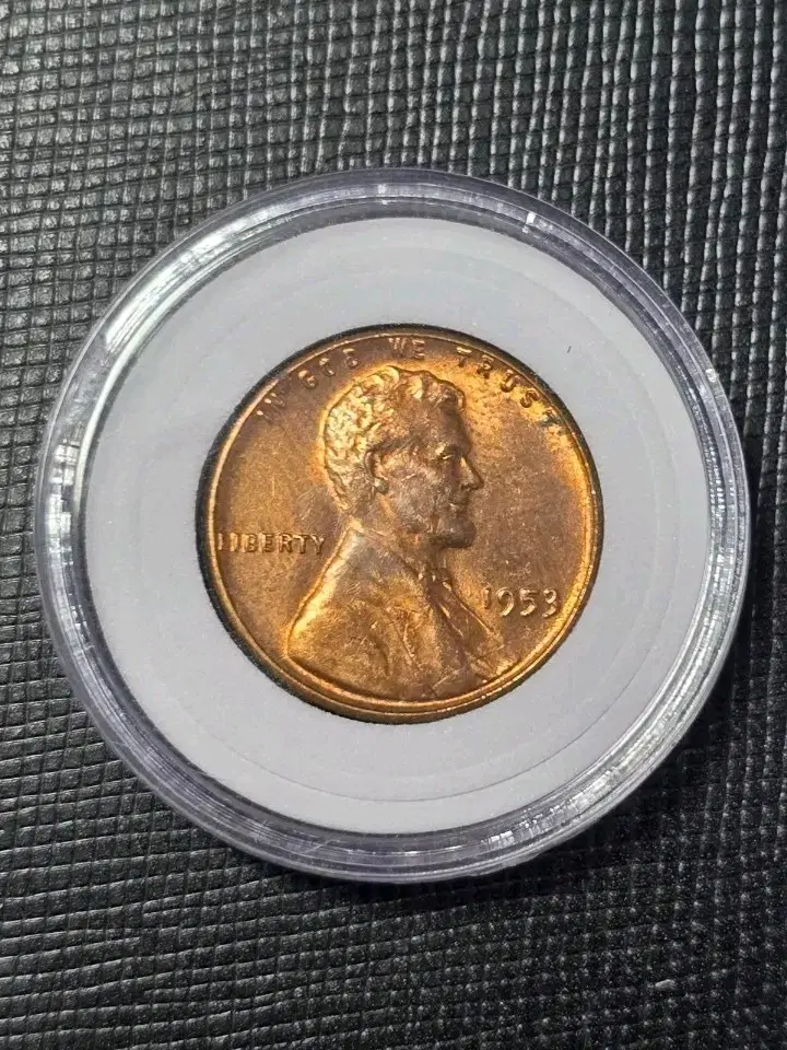 미국 주화 미사용 링컨 1센트 동전, Wheat Penny, 1953.
