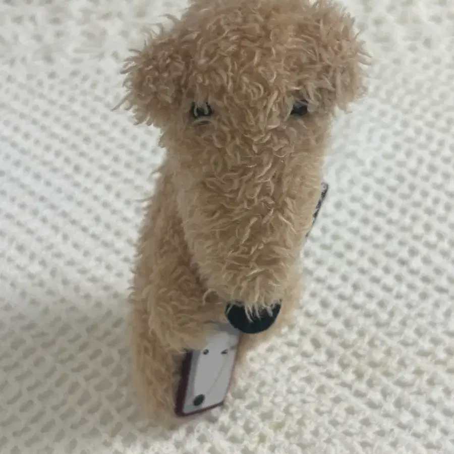 성업플러스 보르조이 인형 키링 베이지