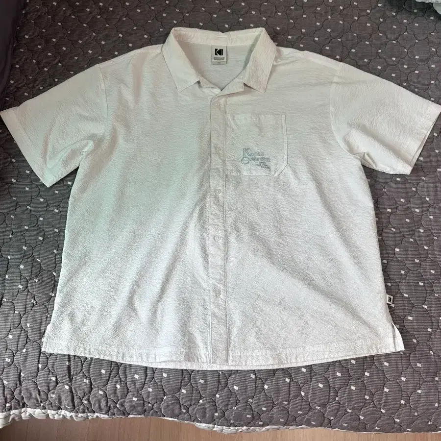 코닥 화이트 오버핏 셔츠 2xl